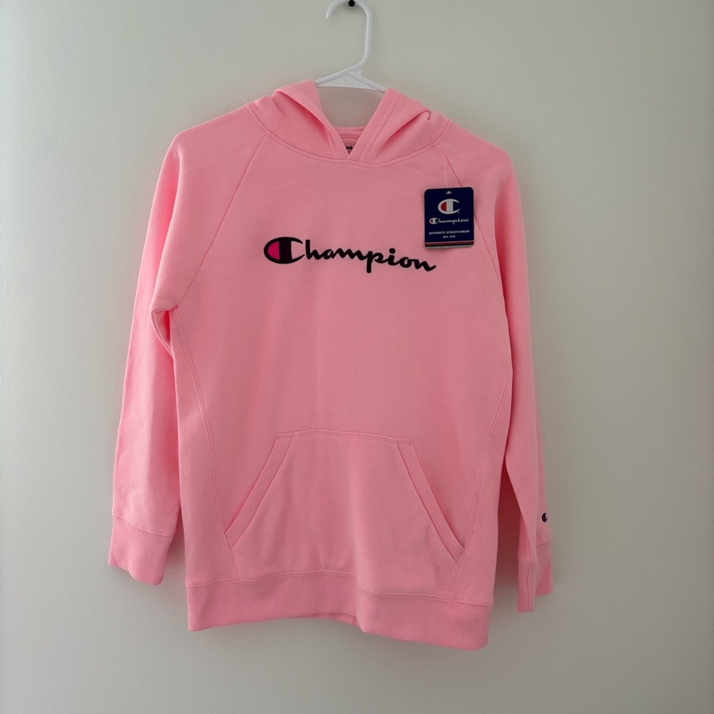 Girls Champion Hoodie Light Pink NWT